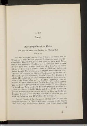 Die Lage im Osten vor Beginn des Vormarsches