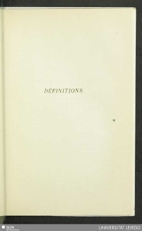 Définitions