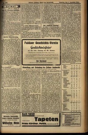 Zweite Ausgabe vom Sonntag, den 08. Dezember 1929.