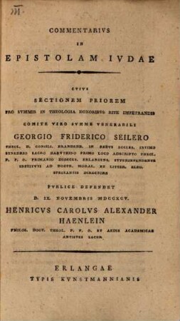 Commentarius in epistolam Judae