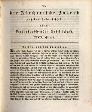 An die Zürcherische Jugend. 37/59. 1835/57