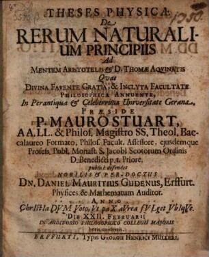 Theses phys. de rerum naturalium principiis