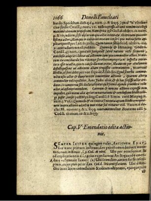 Cap. V. Emendatio editae actionis