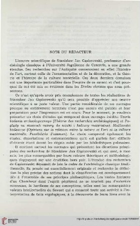 Note du Rédacteur
