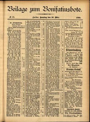 Zweite Ausgabe vom Sonntag, den 26. März 1899.