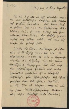 Brief an Louis Spohr : 08.03.1835