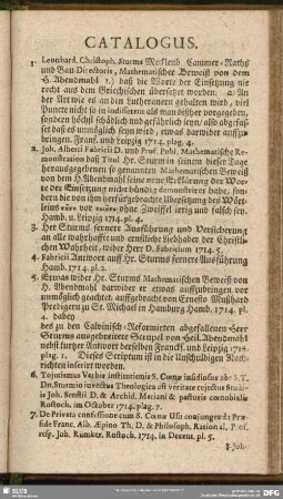 Catalogus