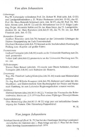 Von jungen Johannitern