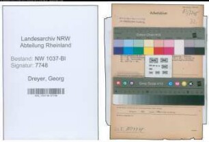Entnazifizierung Georg Dreyer , geb. 22.07.1908 ()