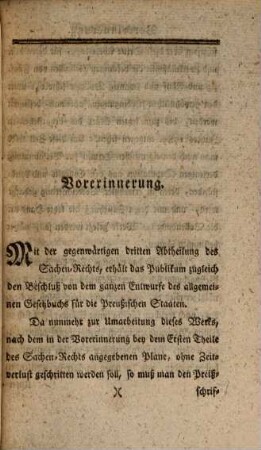Entwurf eines allgemeinen Gesetzbuchs für die Preußischen Staaten, Zweyter Theil