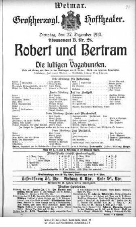 Robert und Bertram oder Die lustigen Vagabunden