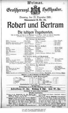 Robert und Bertram oder Die lustigen Vagabunden