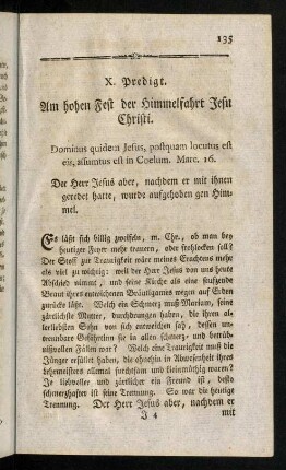 135-146, Am hohen Fest der Himmelfahrt Jesu Christi.