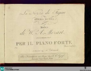 Le Nozze di Figaro : Oper buffa