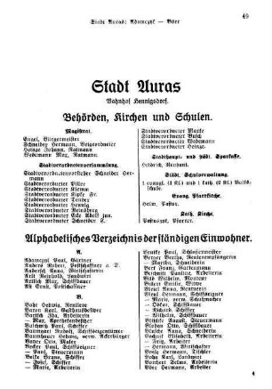 Kreisstädte und Landgemeinden