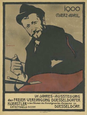9. Jahresausstellung der Freien Vereinigung Düsseldorfer Künstler. März bis April 1900