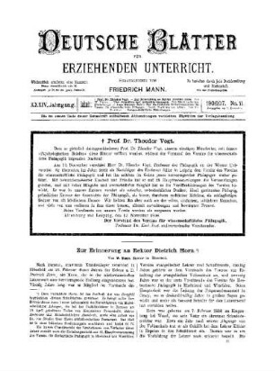 Prof. Dr. Theodor Vogt : Nachruf