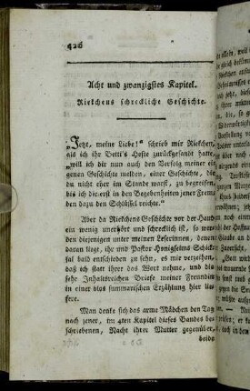Acht und zwanzigstes Kapitel. Riekchens schreckliche Geschichte.