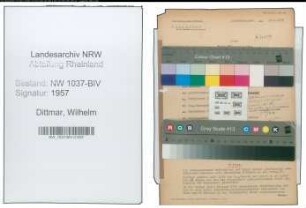 Entnazifizierung Wilhelm Dittmar , geb. 08.08.1896 (Postbeamter)