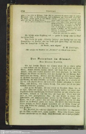 Der Recensent im Himmel