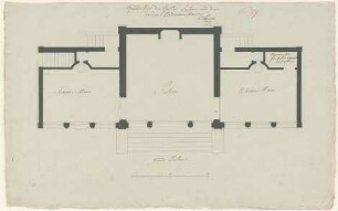 Fischer, Carl von; München; Palais Asbeck, Gartensalon - Grundriss