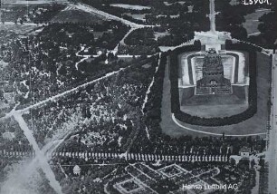 Völkerschlachtdenkmal in Leipzig : Blickrichtung Nordwesten