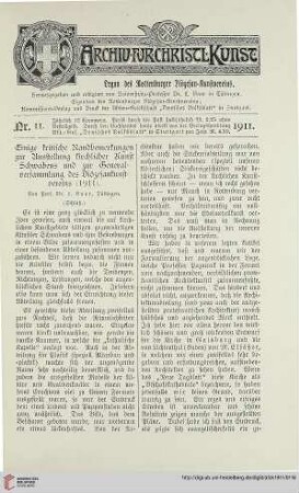 29: Einige kritische Randbemerkungen zur Ausstellung kirchlicher Kunst Schwabens und zur Generalversammlung des Diözesankunstvereins (1911), [2]