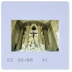 Venedig, Il Redentore : Innenansicht Mönchschor Rückseite Altar