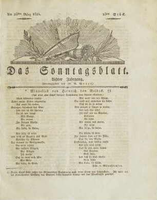 13, 1824: Stück