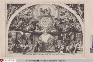 [Verkündigung Mariä, umgeben von den 6 Propheten; Annunciation, surrounded by six Prophets]
