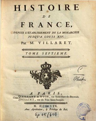 Histoire de France, 7