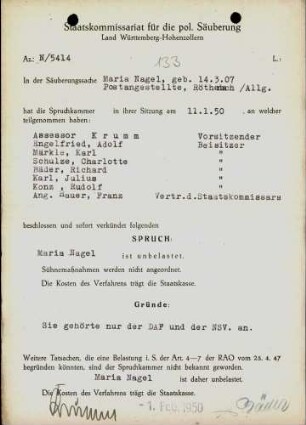 Nagel, Maria