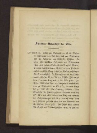 Schiffbare Nebenflüsse der Elbe