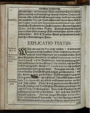 Explicatio Textus.