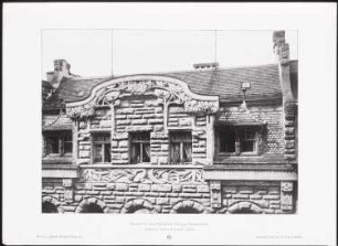 Bankgebäude Waisenhausstraße, Dresden: Ansicht, Detail (aus: Moderne Neubauten, 4.Jg., 1898ff, hrsg. W. Kick)