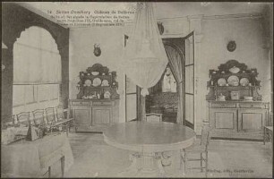 "Sedan-Donchery, Chateau de Bellevue, Salle ou fut signée la Capitulation de Sedan entre Napoléon III, Guillaume, roi de Prusse et Bismarck (2 Septembre 1870)".