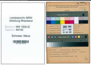 Entnazifizierung Maria Schmeer, geb. 08.06.1895 ()
