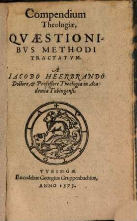 Compendium Theologiae quaestionibus methodi tractatum