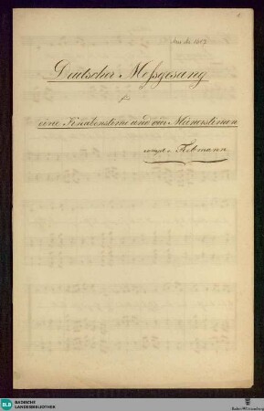 Masses - Don Mus.Ms. 1617 : V, Coro maschile; C