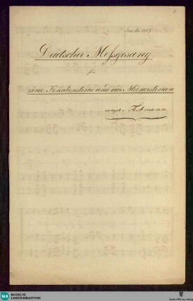 Masses - Don Mus.Ms. 1617 : V, Coro maschile; C