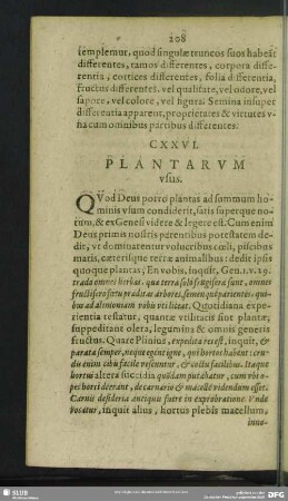 CXXVI. Plantarum usus