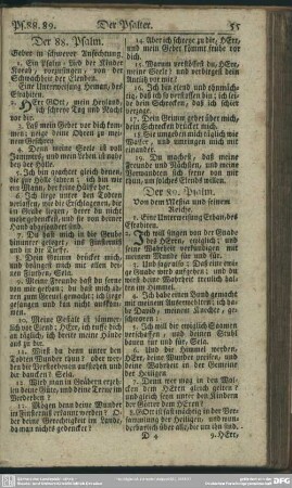 Der 89. Psalm