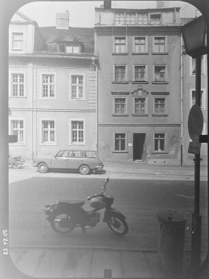 Görlitz-Altstadt, Langenstraße 38. Wohnhaus (1722). Straßenfront