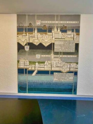 Stormarnhaus: 1. Obergeschoss: Wandmosaik Kolberg-Körlin