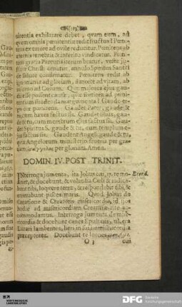 Domin. IV. Post Trinit.