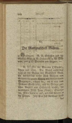 VI. Die Markgrafschaft Mähren.