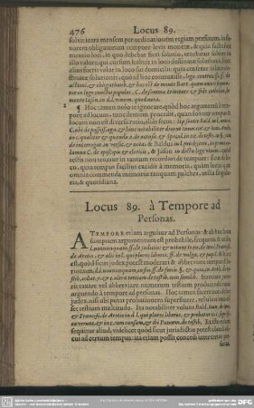 Locus 89. à Tempore ad Personas
