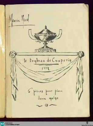 Le tombeau de Couperin : 6 pièces pour piano; deux mains