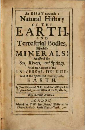 The Natural History of the Earth