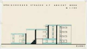 Wohn- und Geschäftshaus Königsberger Straße 6-7, Berlin-Lichterfelde: Ansicht 1:100